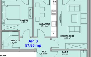 Apartament modern 2 camere etajul 2 si acces privat pe Doamna Stanca - Poză 6