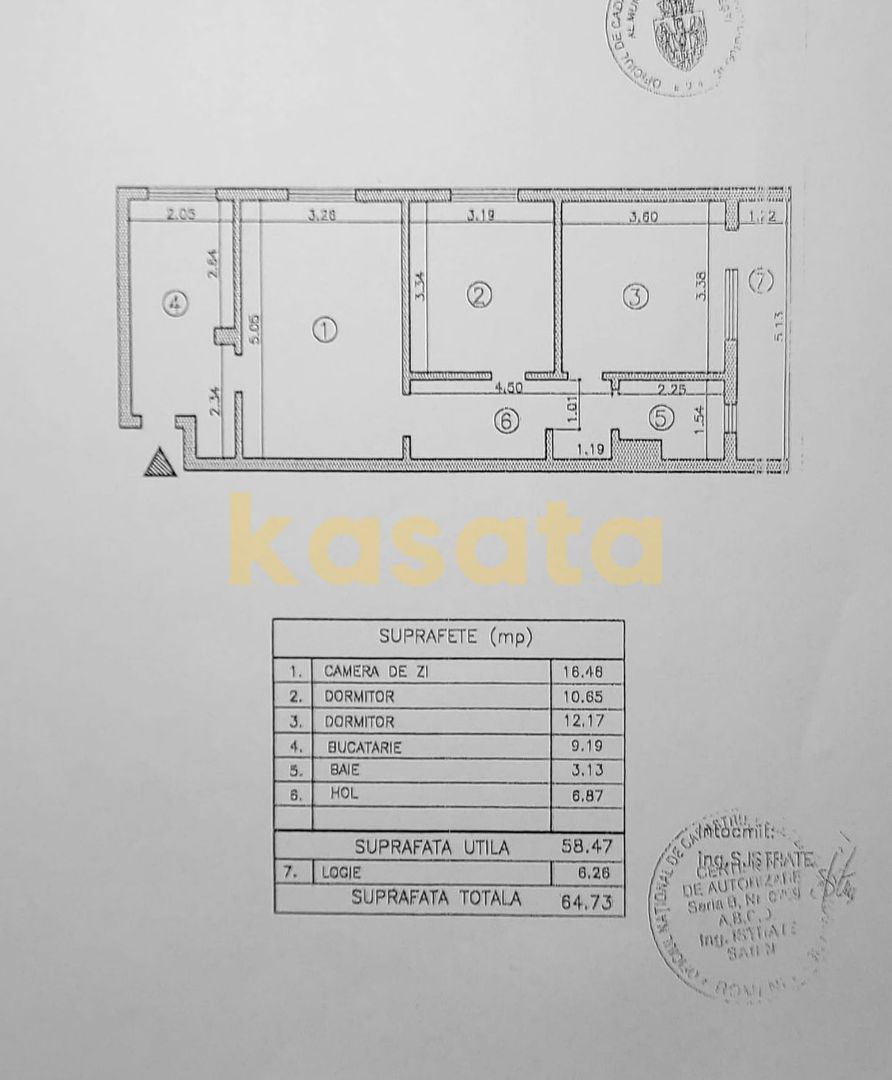 APARTAMENT 3 CAMERE | IANCULUI | METROU 50M | MOBILAT | RENOVAT - Schiță 17