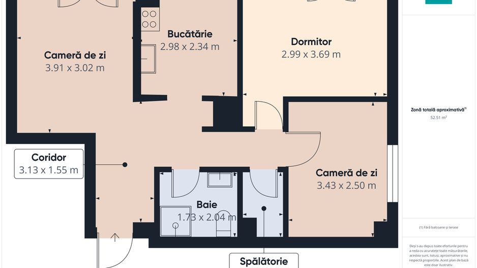 Apartament 3 camere, Confecții, UVG - Poză 7