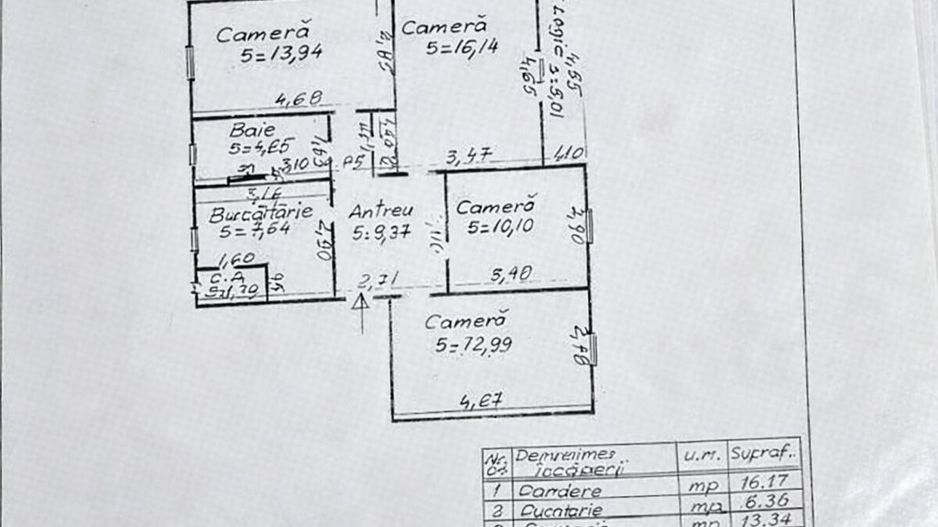 Apartament 4 camere etaj 3 din 4, 82mp Manastur - Poză 10