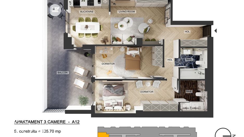 Apartamente 3 camere, Pipera, comision 0 % - Poză 26