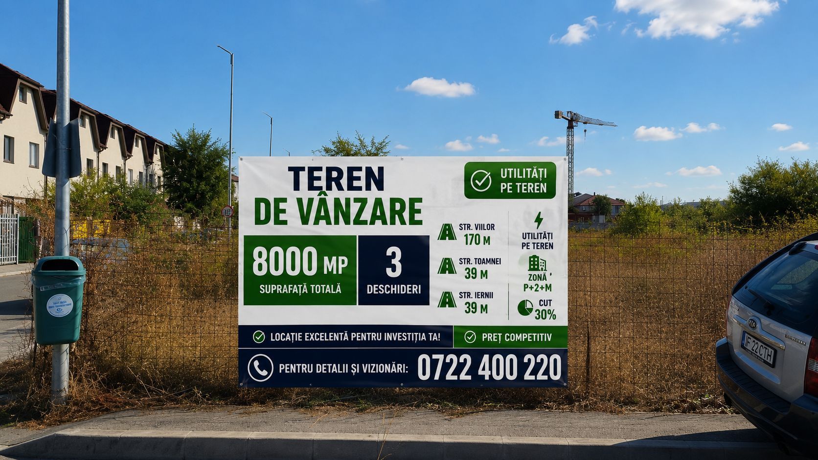 Teren premium pentru dezvoltatori – 3 deschideri, utilități pe teren - Poză 23
