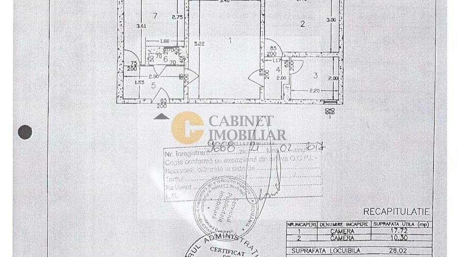 2 Camere - 56MP | Decomandat | 1981 | 5/8 | Credit | Lujer - Poză 6