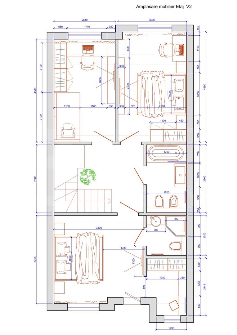 Vânzare, townhouse, 2 nivele, 3 camere, strada Maciesilor, Telecentru - Poză 47