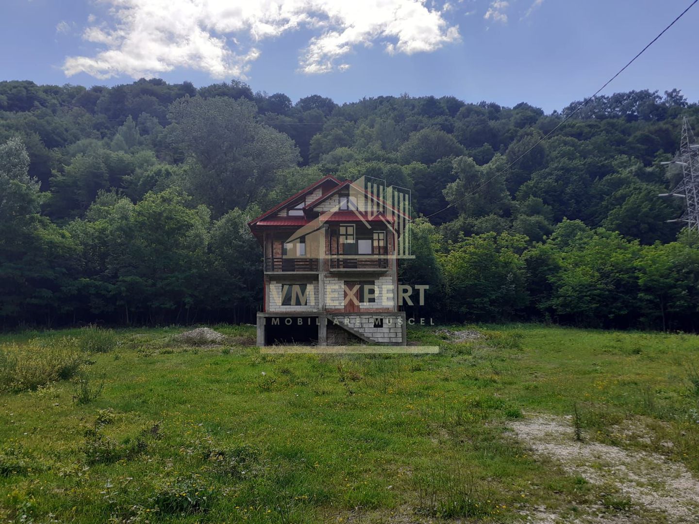 VILA 8 CAMERE, TEREN 5000 MP CAMPULUNG, APA SARATA - Poză 1