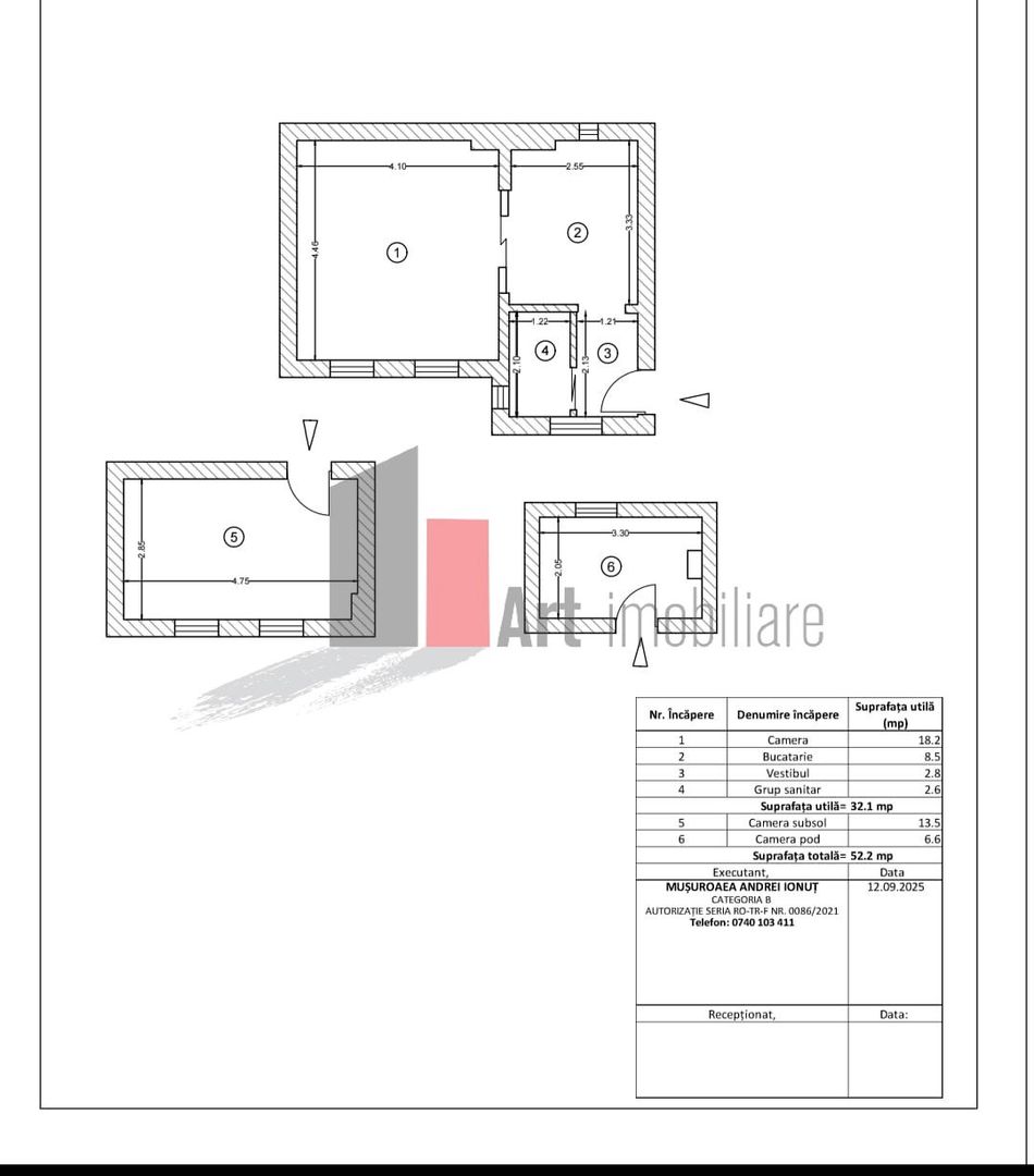 Studio modern, 32 mp,+ 20 mp anexe, zona Parcul Carol-Parlament - Poză 19