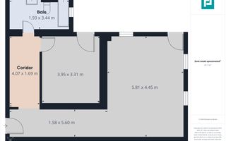 Apartament cu 2 camere, etajul 1, în Moşniţa Nouă - Poză 7