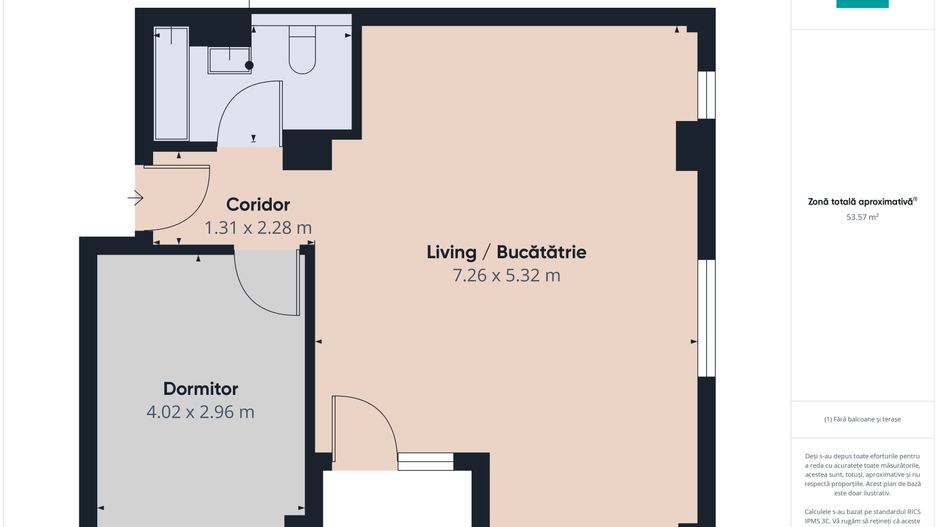 Apartament spațios cu 2 camere în Torontalului - Poză 8