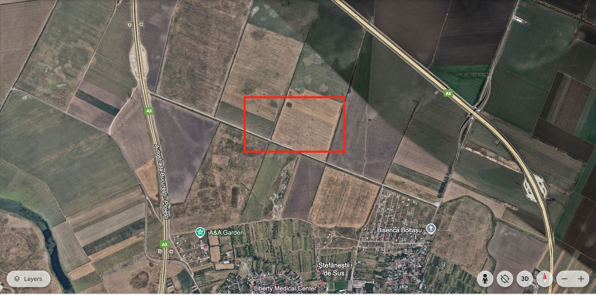 Teren intravilan agricol A0 | Ilfov | Stefanestii de Jos - Poză 1