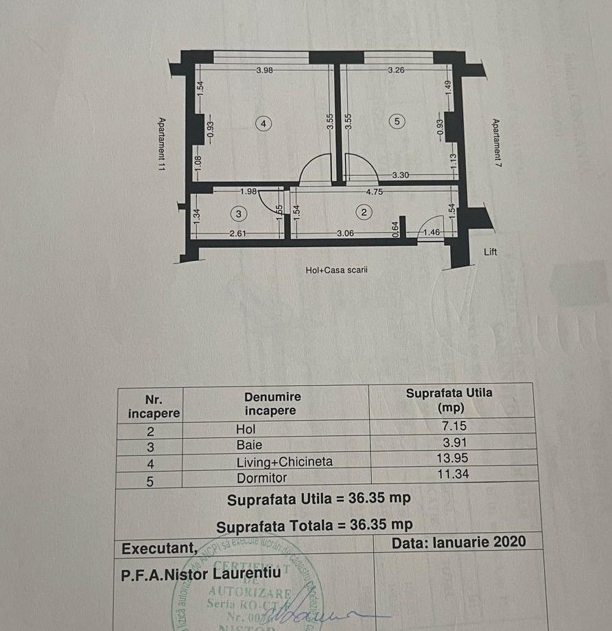 Apartament 2 camere Mamaia Nord - Schiță 11