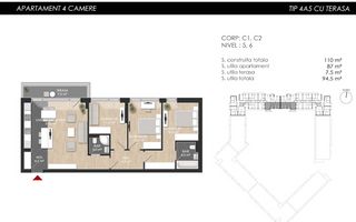 APARTAMENT 4 CAMERE | PROIECT NOU | PISCINA IN COMPLEX - Poză 19