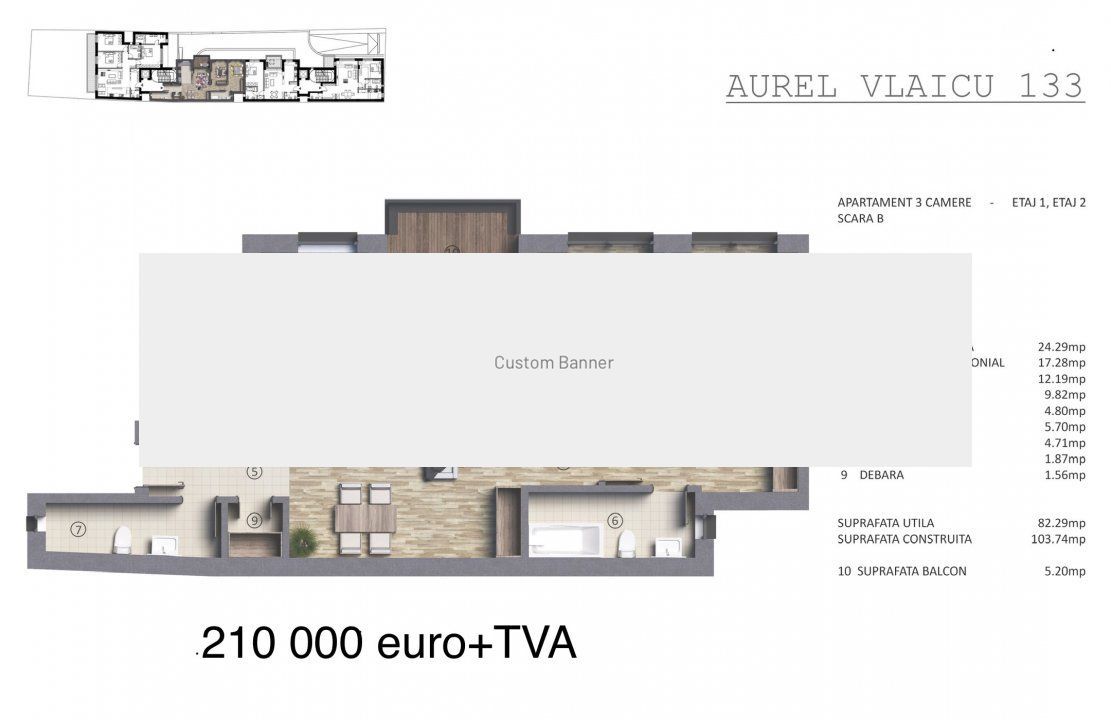 Apartament 3 camere Polona | Aurel Vlaicu  - Poză 9
