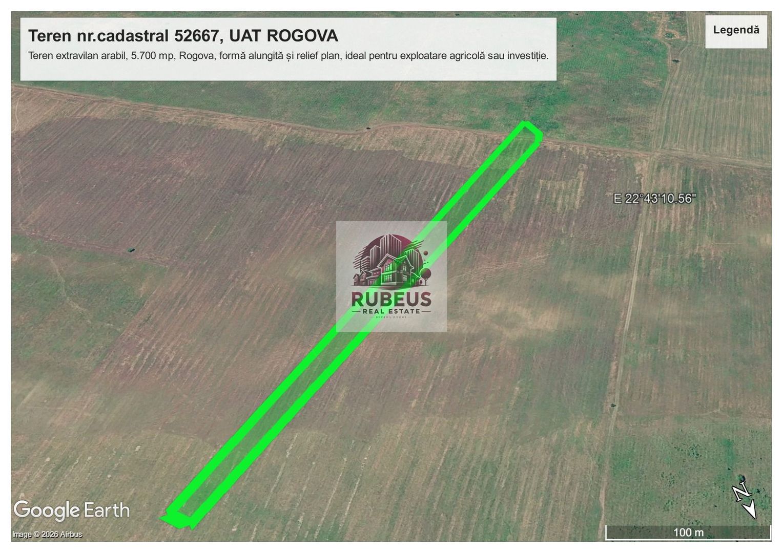 💎 BEST BUY AGRICOL: 1 HECTAR TEREN ROGOVA | CADUSTRU EFECTUAT | PREȚ - Poză 1