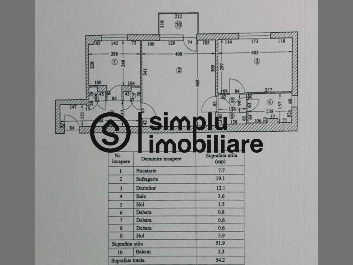 2 camere, etaj 1/4, centrala termica, Rovine-113.000 de euro - Poză 12