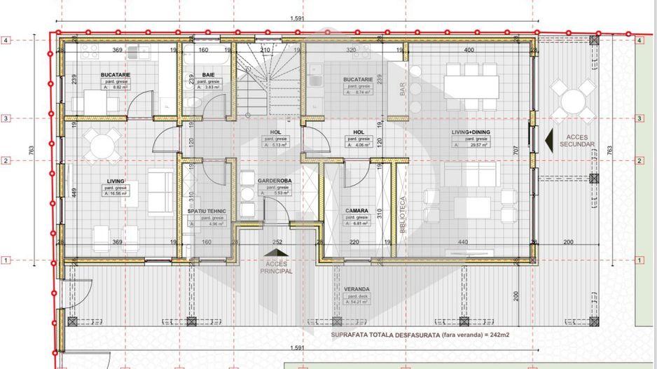 Teren cu autorizatie de constrcutie | 1866 mp  | Nocrich | Utilitati - Poză 5