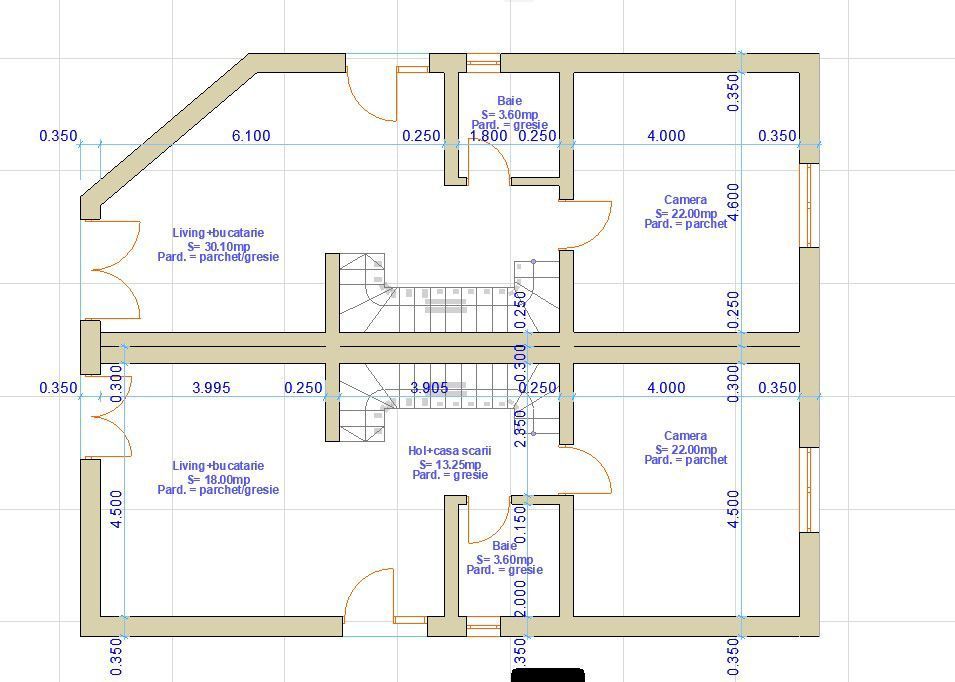 Duplex semifinisat, zona Fagului - Schiță 3