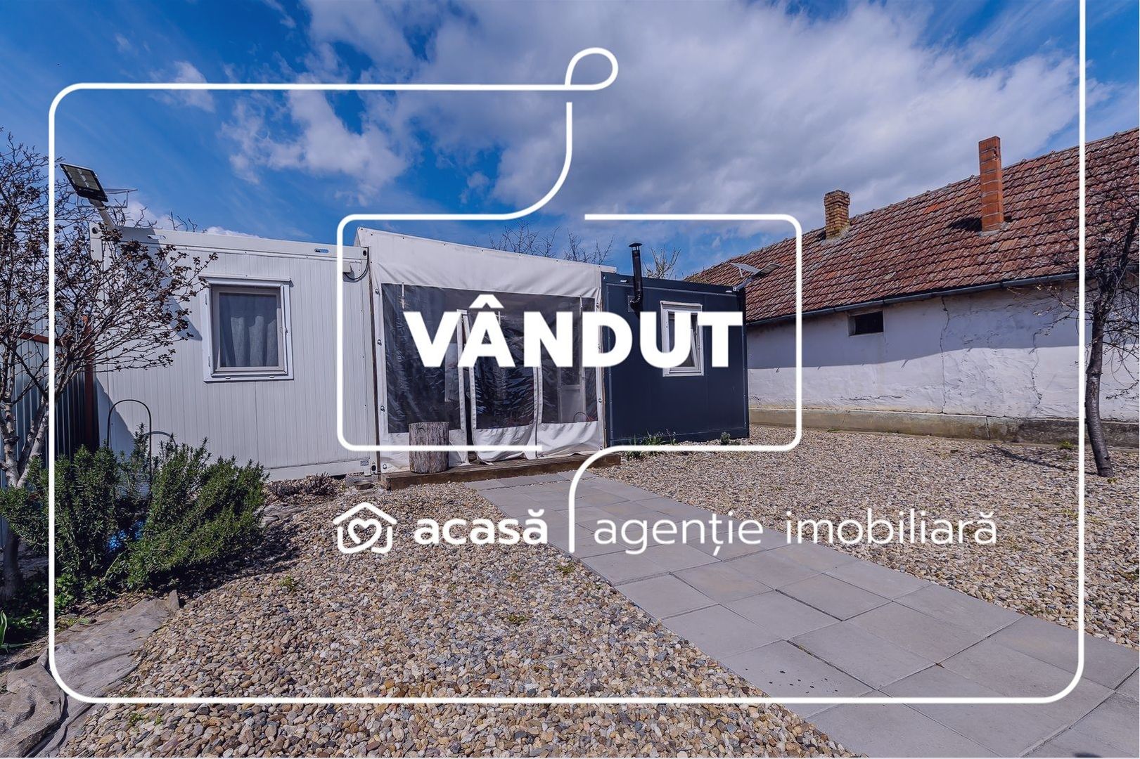 VANDUT! Casa - tip container - Teren 1987 mp - Turnu - COMISION 0% - Poză 1