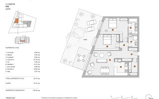 Apartament 3 camere de vanzare Pipera in bloc cu vedere la lac - Schiță 19