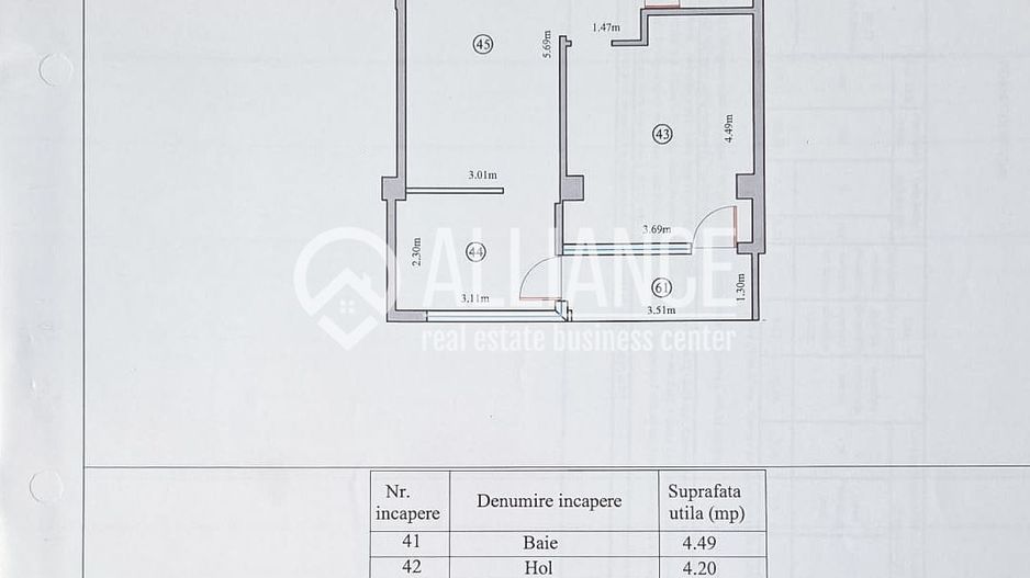 Tomis Nord (COD 05) - Campus | Apartament 2 Camere Decomandate|Premium - Schiță 3