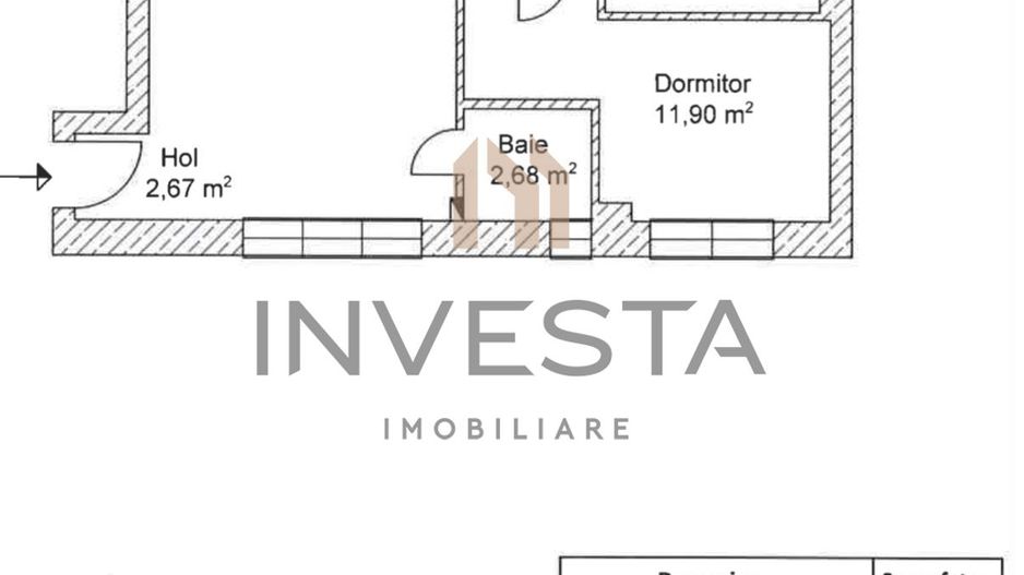 Apartament 3 camerere etajul 1. Imobil nou 2 parcari subterane incluse - Schiță 3