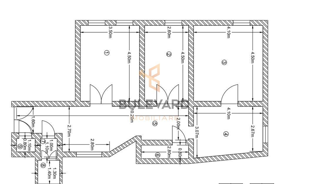 Apartament cu 3 camere, Piata Muzeului! - Schiță 11