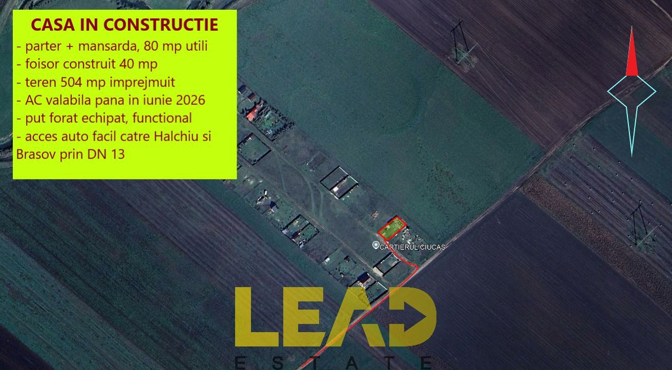 Comision 0%, Casa in constructie P+M, 80 mp utili, cu foisor si teren 504 mp - Poză 7