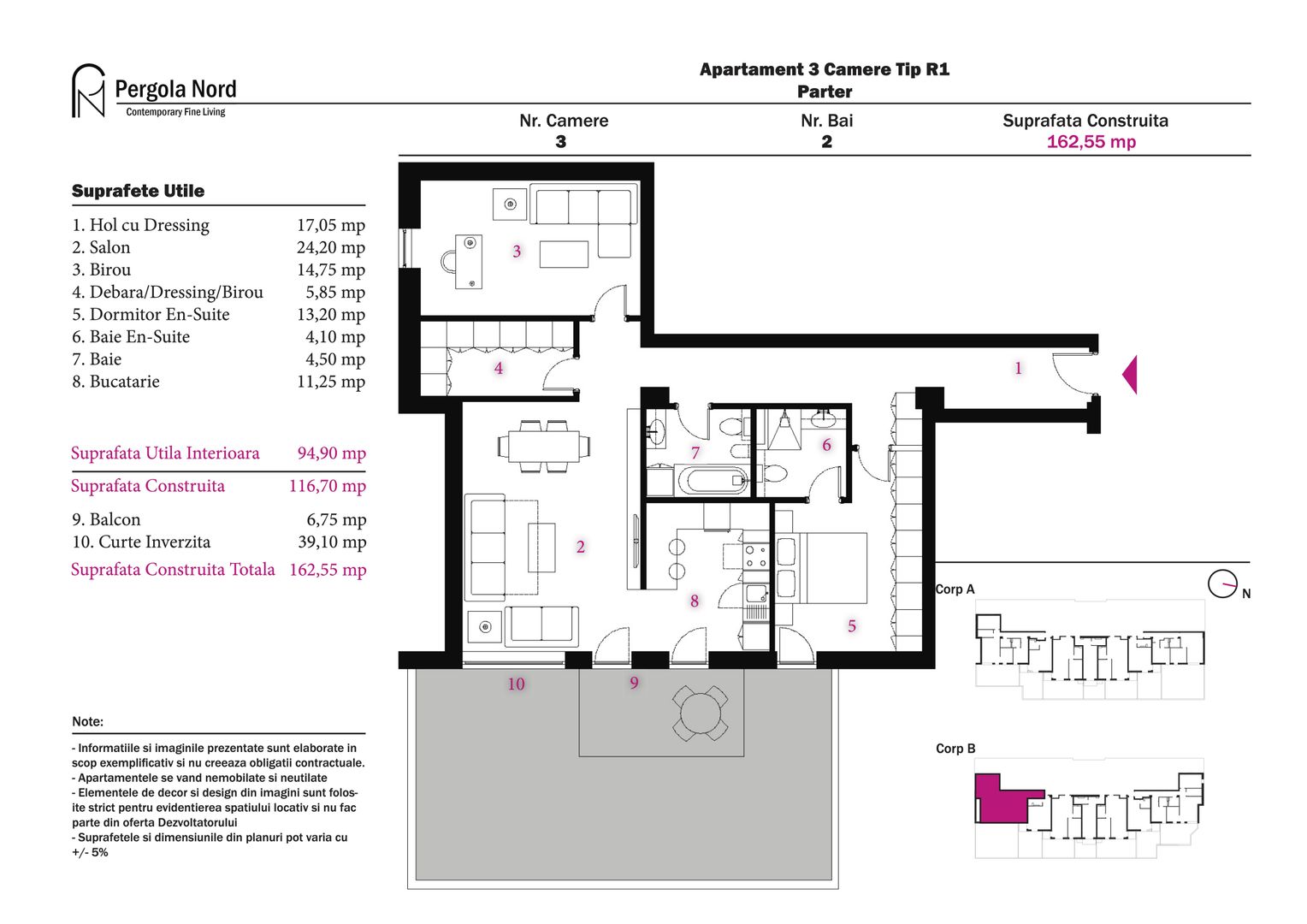 Apartament Tip R1, parter - Poză 2
