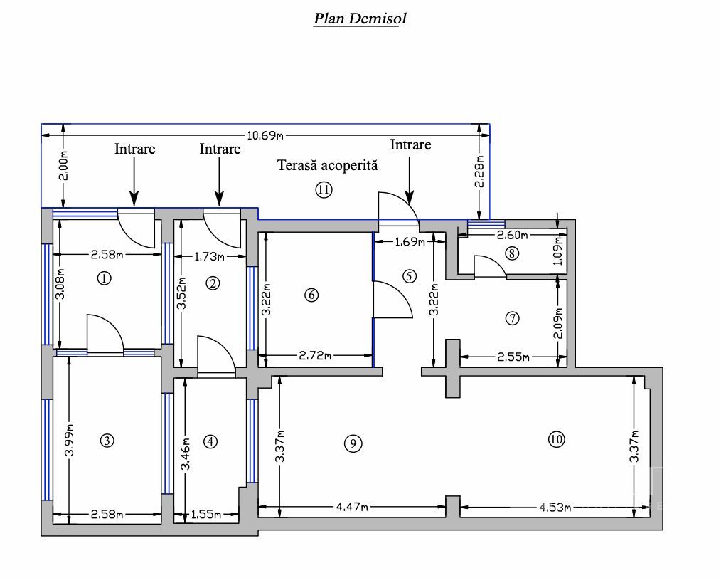 Cladire birouri ultracentrala, in Targu Mures! - Schiță 10
