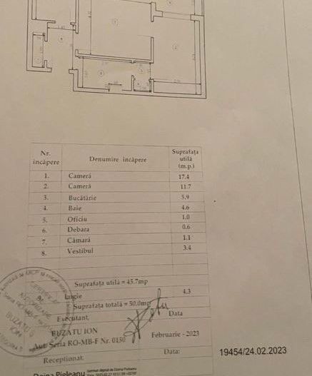 APARTAMENT 2 CAMERE | TITAN - Schiță 6