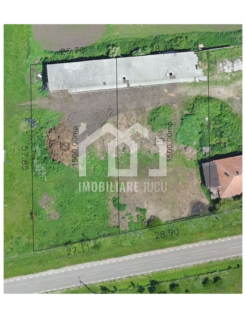 Teren 3000 mp Jucu de Sus | 4 case | utilități | drum județean | 60€/m - Poză 6