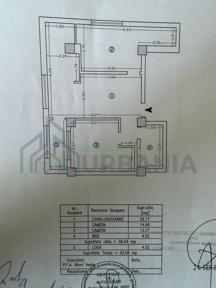 Apartament 3 camere, Copou, 63 mp, zona Parc Expoziție - Consulatul Moldovei - Poză 8