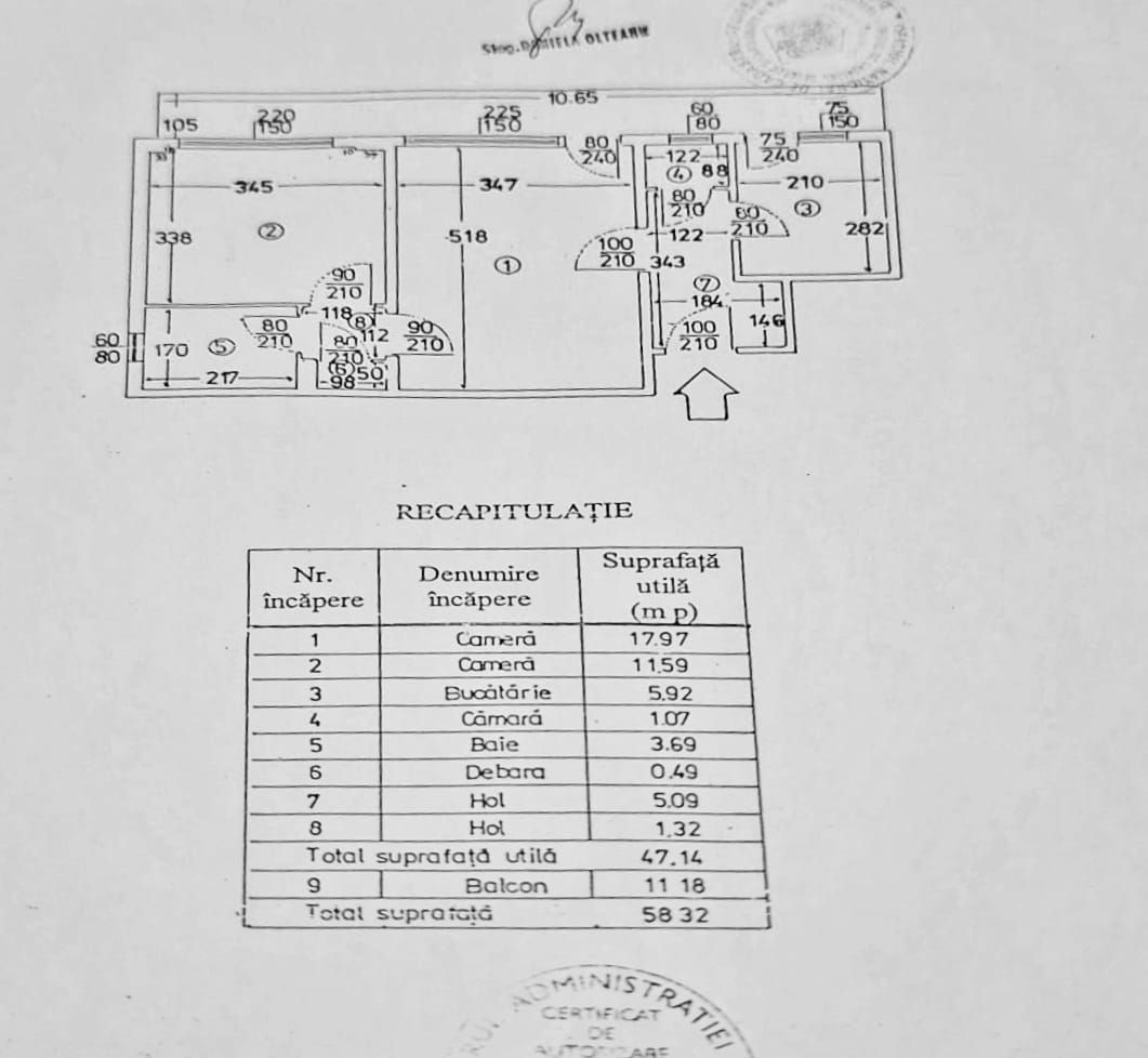 Apartament cu 2 camere, Domenii, etaj 5, reabilitat, metrou 1Mai - Poză 10