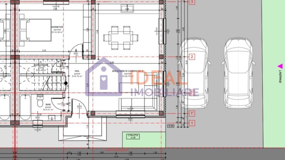 Casa Tip Duplex cu 4 camere si gradina, zona Selimbar - Schiță 7
