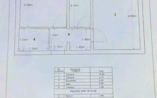 Decomandat 2 Camere Complet Utilat Nitu Vasile - Schiță 8