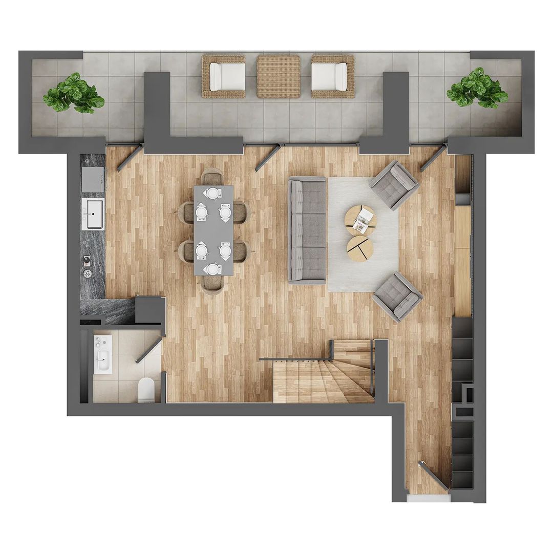 DUPLEX 3 CAMERE | 13 SEPTEMBRIE | PROIECT NOU - Poză 12