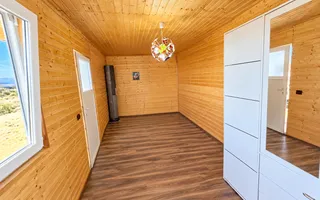 Cabană din lemn, 2 camere, panouri solare, teren 500 mp, Bărăbanț - Poză 13