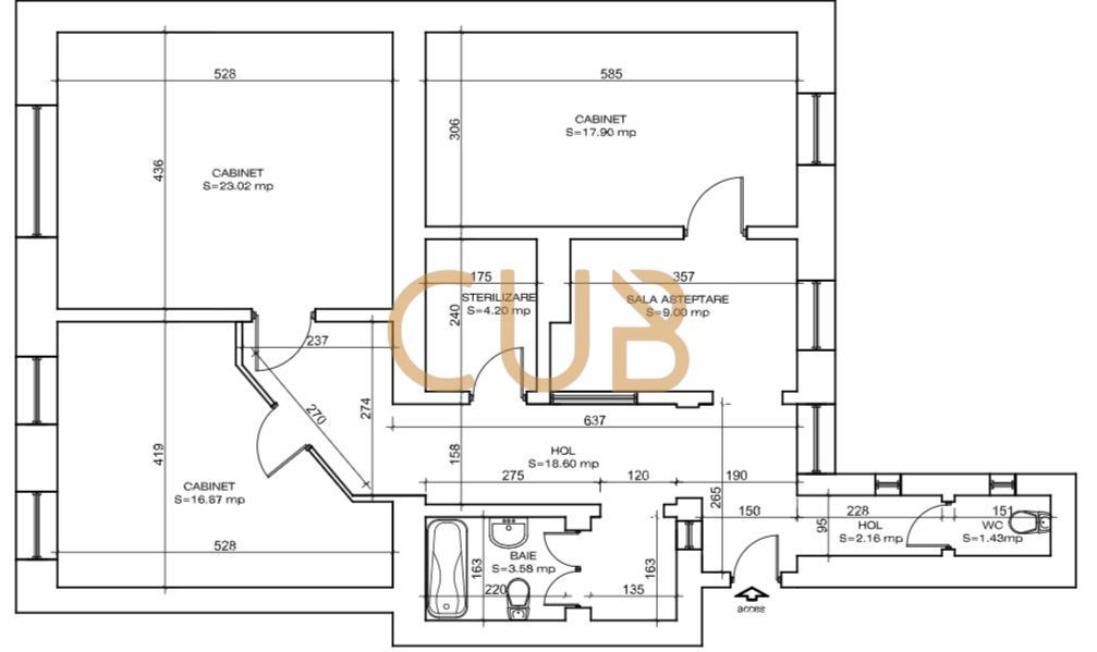 SPATIU COMERCIAL DE VANZARE – DESTINAŢIE SERVICII MEDICALE - Poză 17