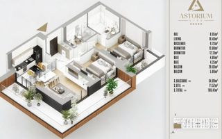 AP. 3CAM DECOMANDAT -BLOC IN CURS DE FINALIZARE / ASTORIUM LIFE! - Poză 3