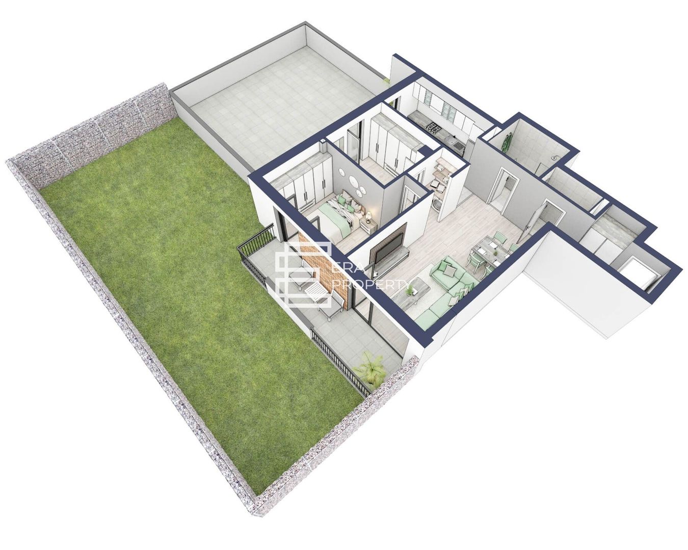 Apartament 3 camere la parter cu grădină și terasă generoasă, Sibiu - Schiță 14