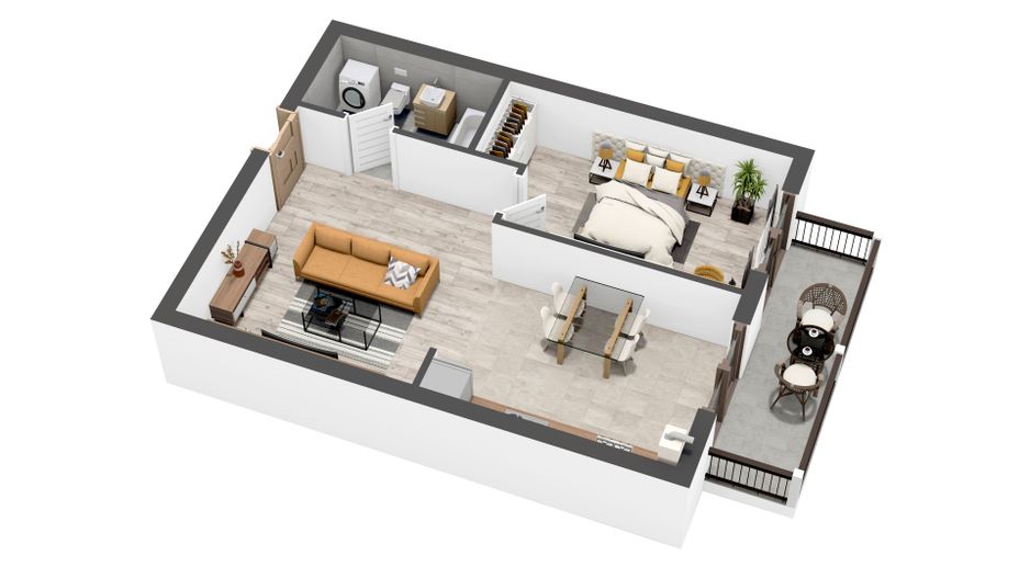 Apartament 2 camere, 54mp, Balcon, Zona Selimbar Comision 0 - Poză 3