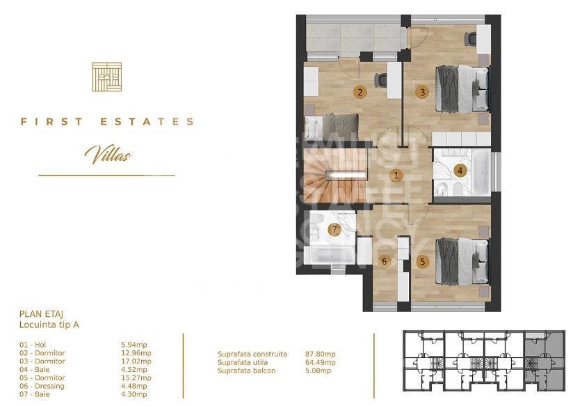 Vânzare, vilă, 157.03 mp, Pipera, București - Schiță 8