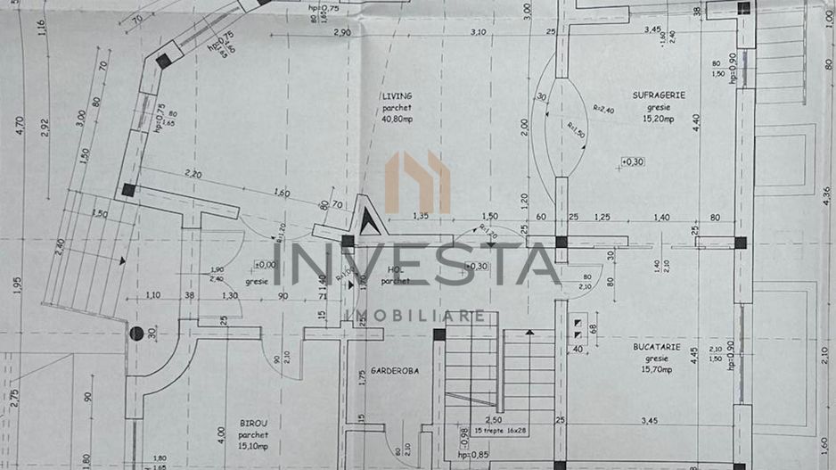 Casa individuala cu 7 camere, 260 mp, teren 900 mp, front 19m, Europa - Schiță 23