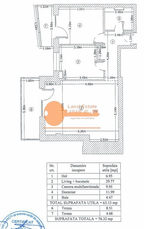 3 Camere Nou - Libertatii (Parcare Subterana Inclus in Pret) - Schiță 6