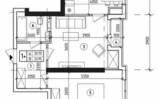 Apartament cu 2 camere de vânzare în Durlești - Poză 3