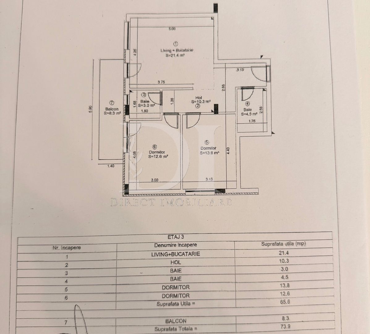Apartament la cheie / 3 camere / Zona Eroilor - Poză 18
