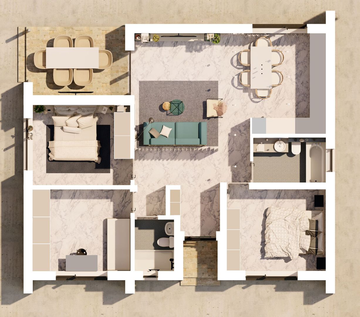 Ag EUROPA vinde casa individuala NOUA cu 3 camere in zona DARA. - Poză 4