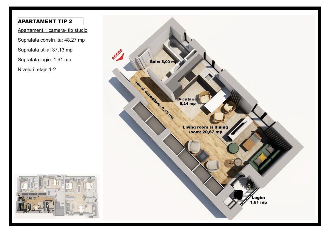 Ap 3 camere Kamsas Baba Novac - Poză 1