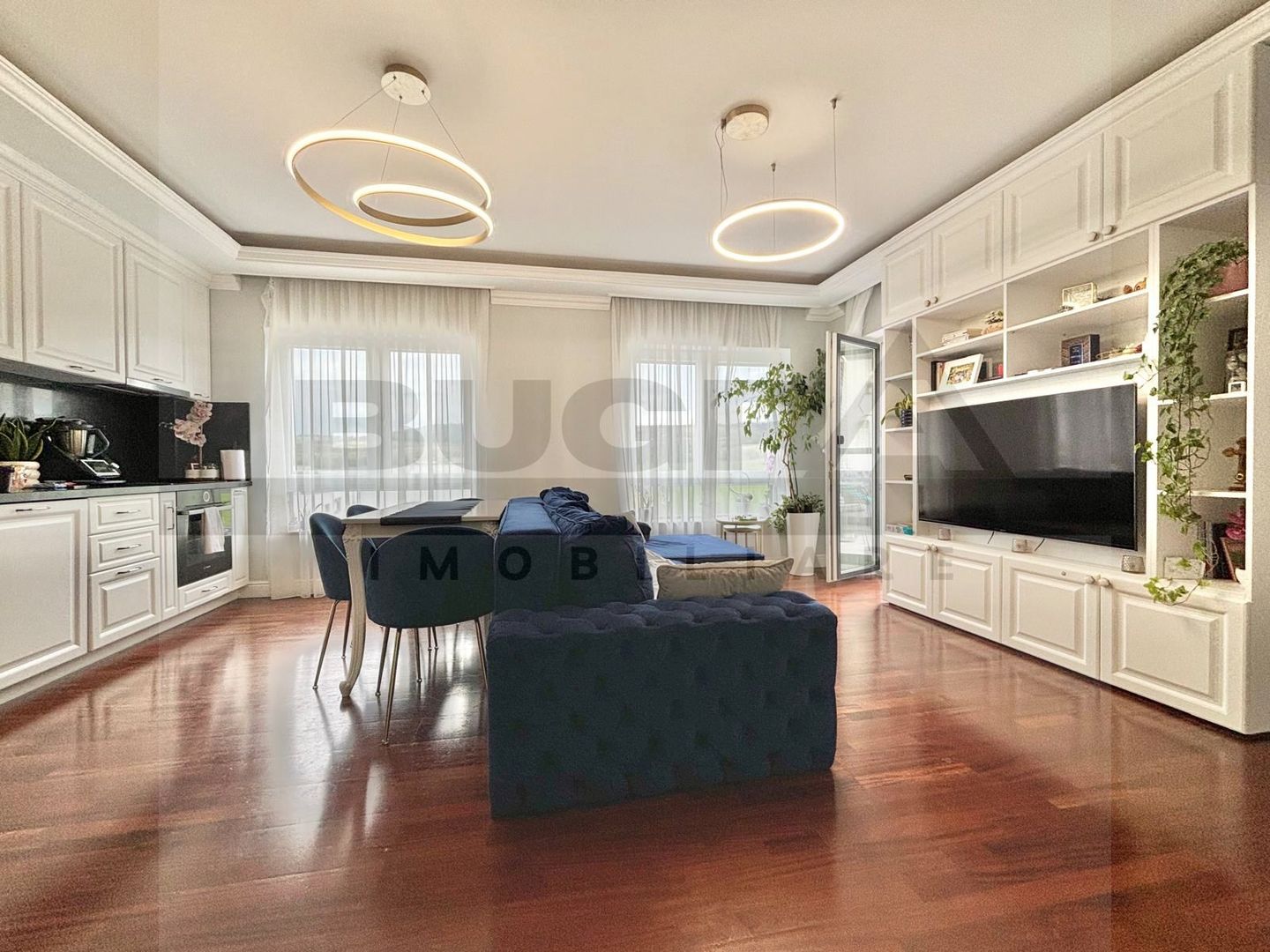 Apartament 3 camere modern, 2 bai, balcon, parcare, zona Mega - Poză 3