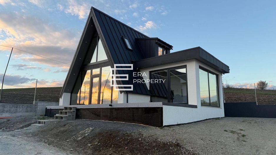 Casă nouă la cheie, tip A-frame, intabulată, în Șura Mare - Poză 3