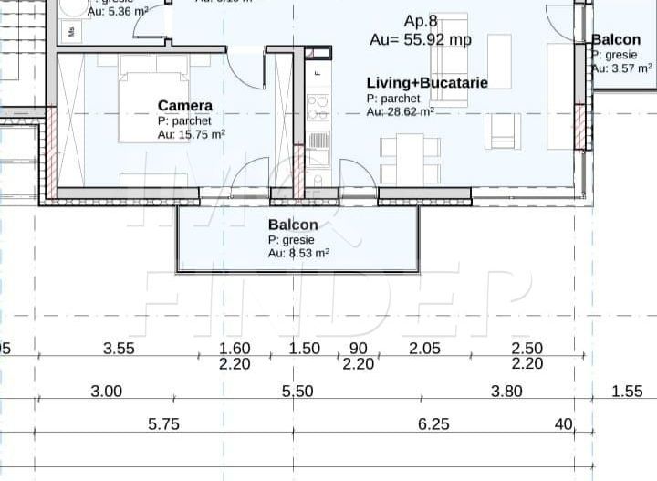 Apartament NOU cu Parcare etaj 1 Borhanci - Poză 3